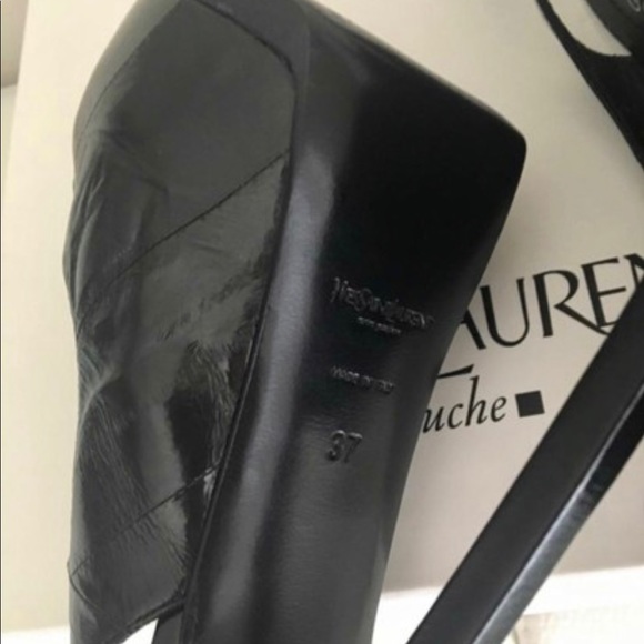 Saint Laurent black tribtoo 105 sling Shoes - Picture 6 of 7